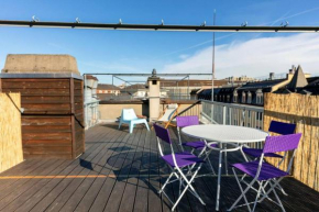 Cozy studio with Roof Terrace for 3